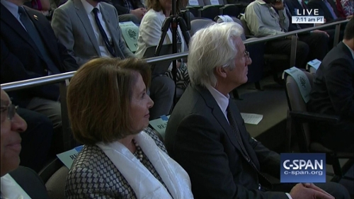 Richard Gere and Nancy Pelosi